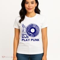 Real Djs Play Punk For Punk Dj Punk Women's T-Shirt thumb 4