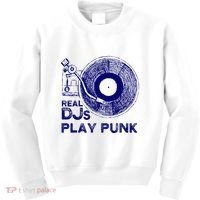 Real Djs Play Punk For Punk Dj Punk Kids Sweatshirt thumb 0