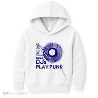 Real Djs Play Punk For Punk Dj Punk Kids Hoodie thumb 0