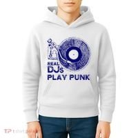 Real Djs Play Punk For Punk Dj Punk Kids Hoodie thumb 4