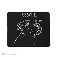 Rescue Dog Pitbull Drawing Rescue Mom Mousepad thumb 0