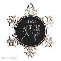 Rescue Dog Pitbull Drawing Rescue Mom Ornament thumb 0