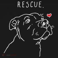 Rescue Dog Pitbull Drawing Rescue Mom Kids Hoodie thumb 5