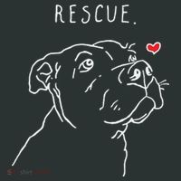 Rescue Dog Pitbull Drawing Rescue Mom Infant Baby Jersey Bodysuit thumb 2