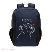 Rescue Dog Pitbull Drawing Rescue Mom Vector Backpack thumb 0