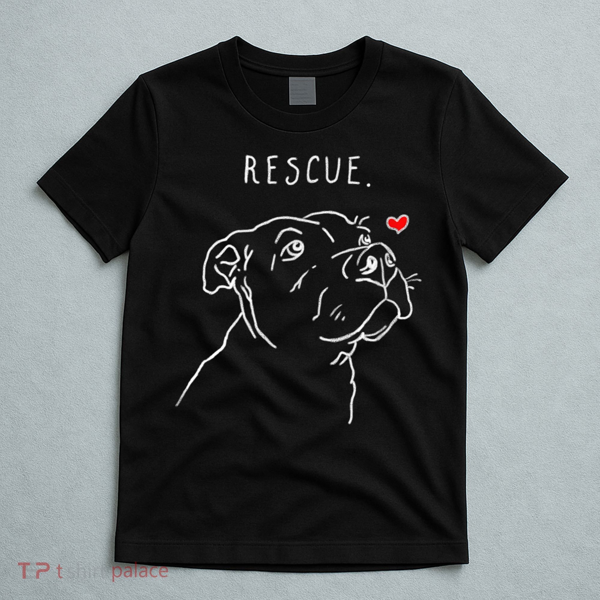 Rescue Dog, Pitbull Drawing, Rescue Mom, Adopt Don't Shop T-Shirt