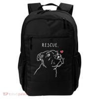Rescue Dog, Pitbull Drawing, Rescue Mom, Adopt Don't Shop Backpack thumb 0