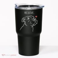 Rescue Dog, Pitbull Drawing, Rescue Mom, Adopt Don't Shop Tumbler thumb 0