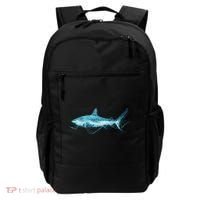 Retro Digital Polygon Shark Backpack thumb 0