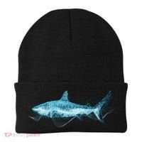 Retro Digital Polygon Shark Beanie thumb 0