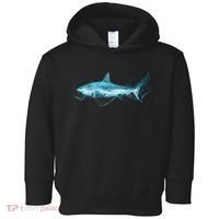 Retro Digital Polygon Shark Toddler Hoodie thumb 0