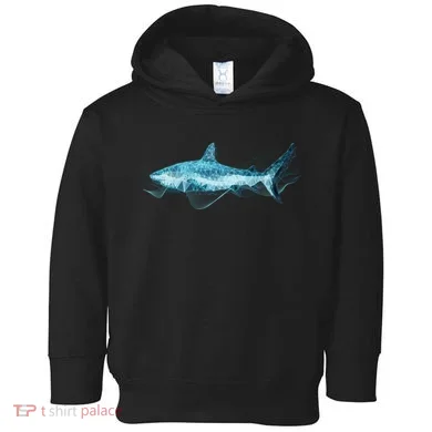 Retro Digital Polygon Shark Toddler Hoodie