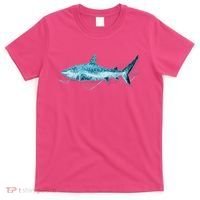 Retro Digital Polygon Shark T-Shirt thumb 0
