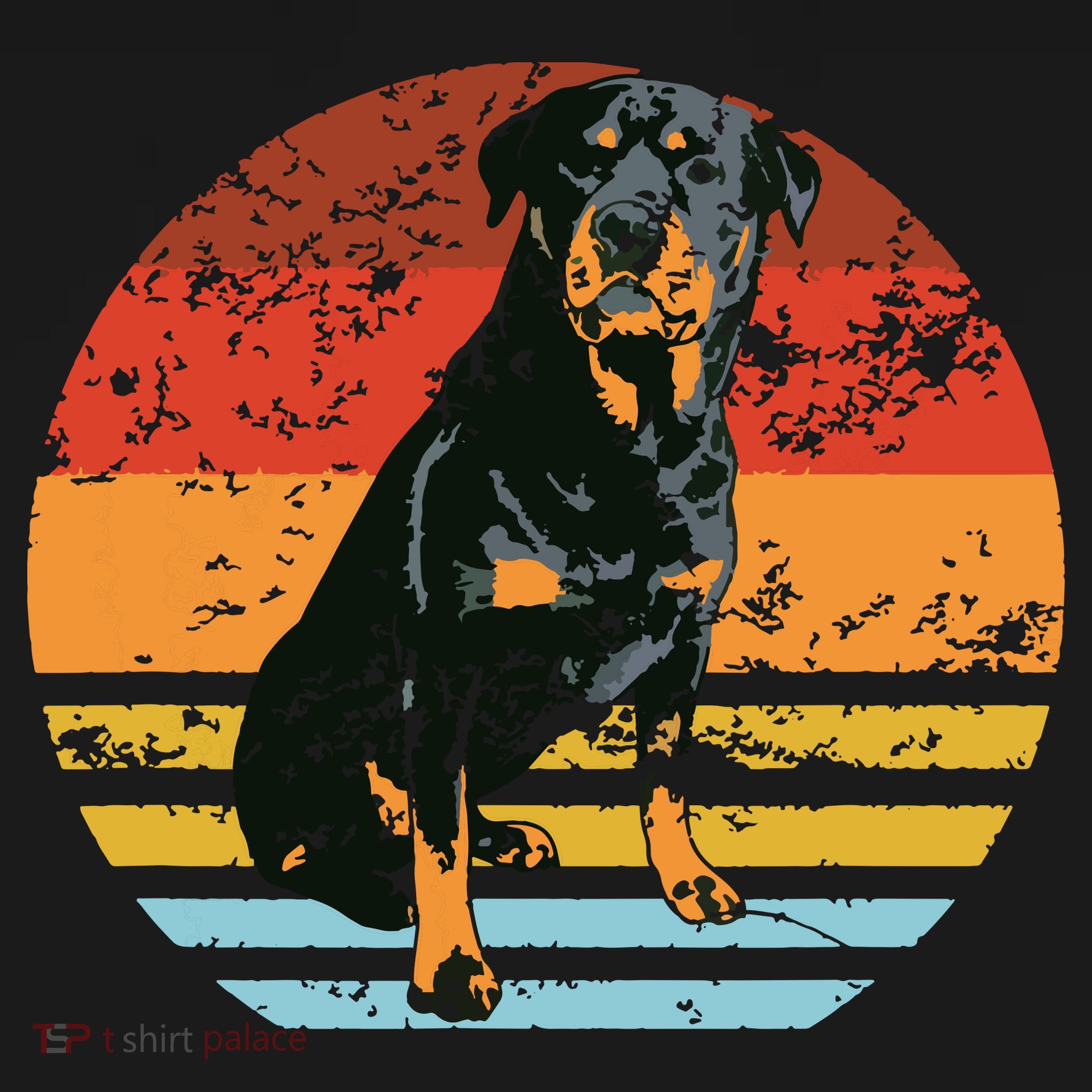 Rottweiler Dogs Retro Style Rottie Cool Cute Pet Doglover Women's Hoodie