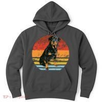 Rottweiler Dogs Retro Style Rottie Cool Cute Pet Doglover Hoodie thumb 0