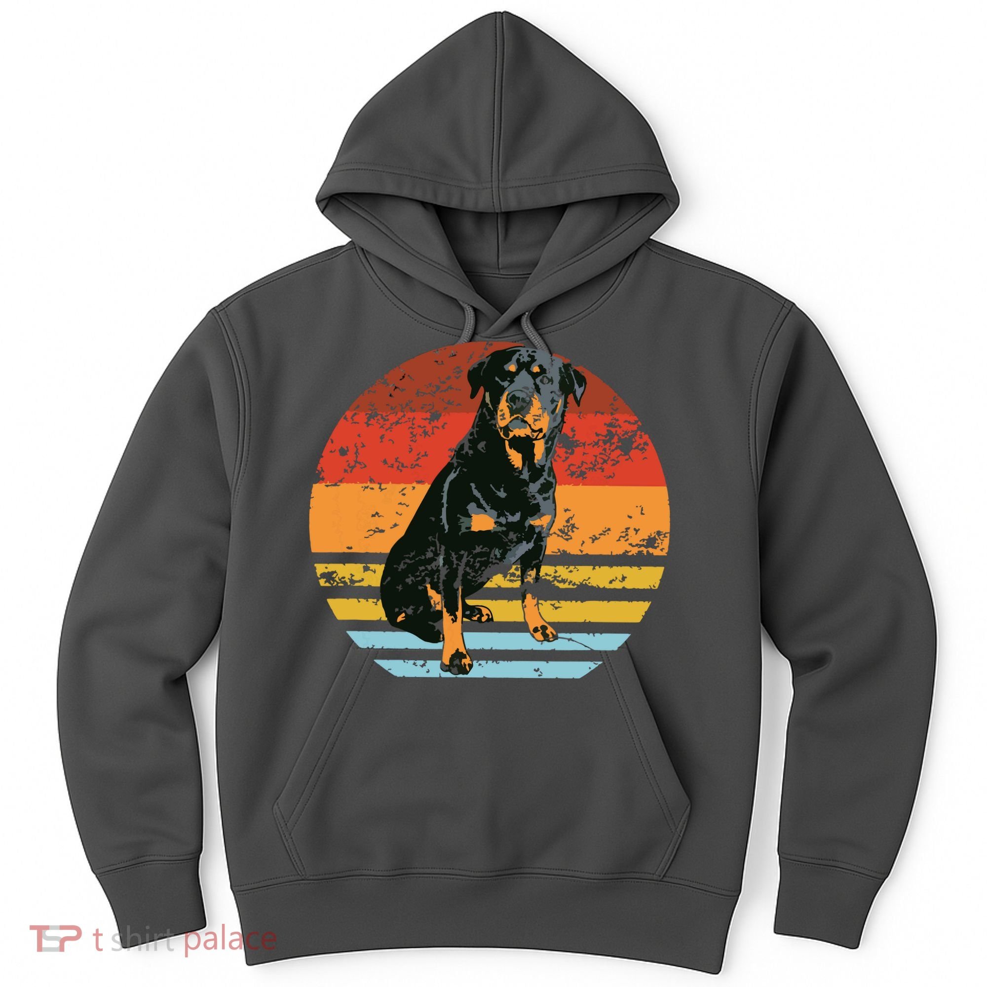Rottweiler Dogs Retro Style Rottie Cool Cute Pet Doglover Hoodie