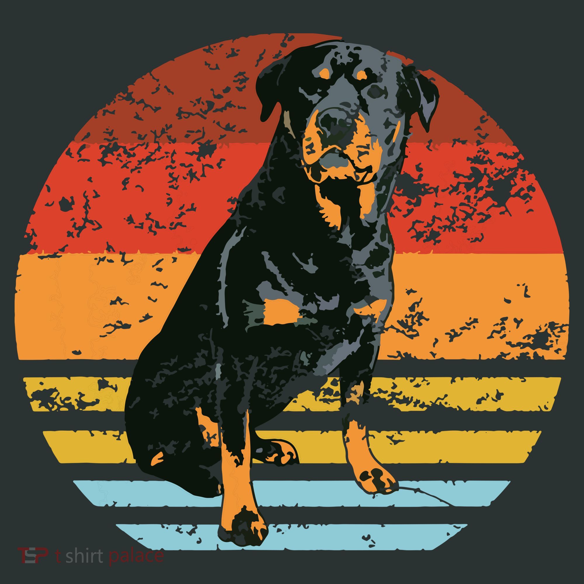 Rottweiler Dogs Retro Style Rottie Cool Cute Pet Doglover Hoodie