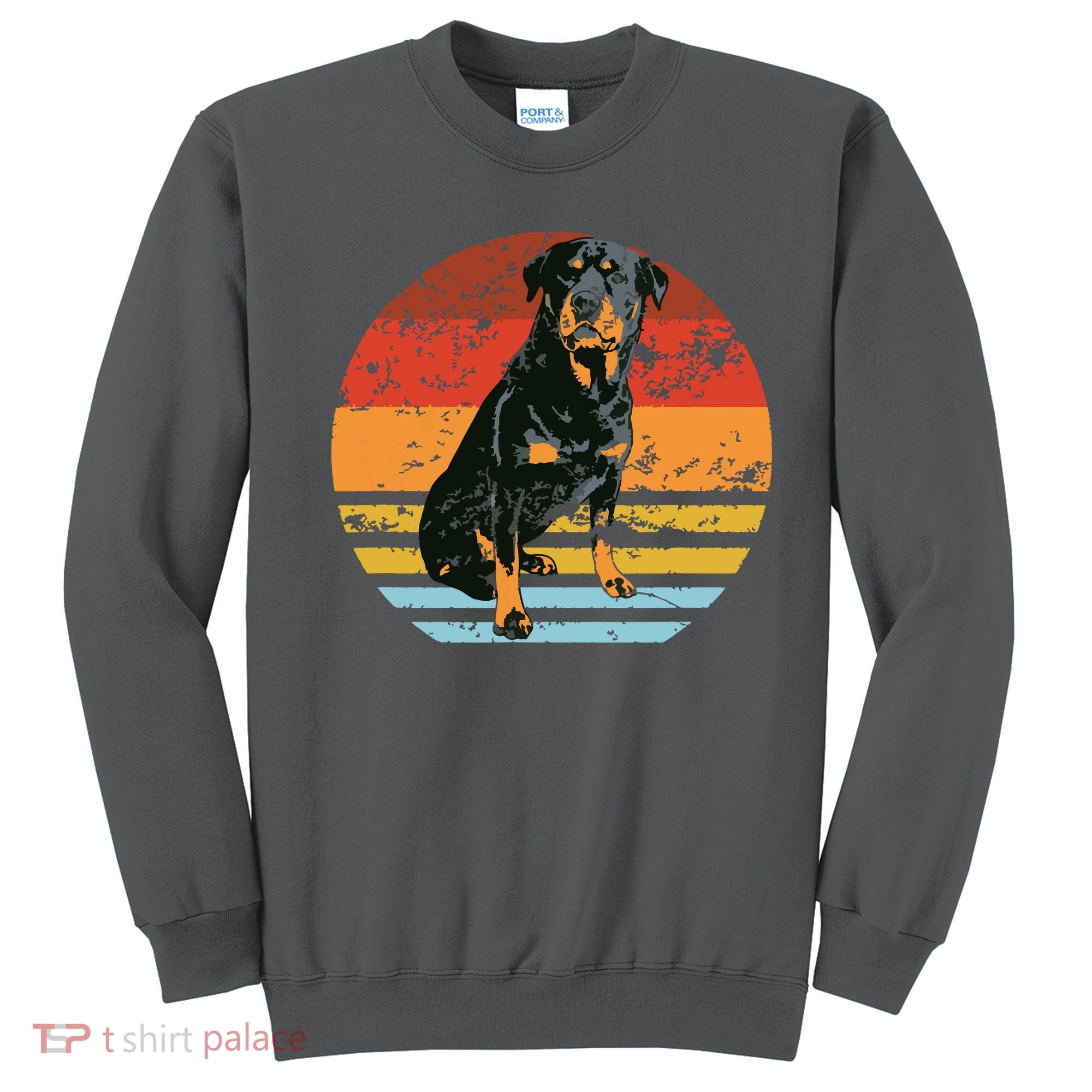 Rottweiler Dogs Retro Style Rottie Cool Cute Pet Doglover Sweatshirt