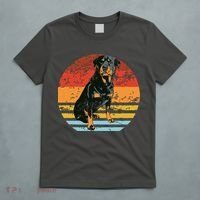 Rottweiler Dogs Retro Style Rottie Cool Cute Pet Doglover T-Shirt thumb 5