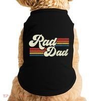 Rad Dad Retro Fathers Day Top Doggie Tank thumb 0