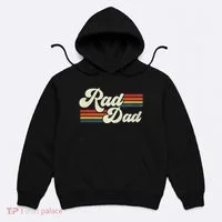 Rad Dad Retro Fathers Day Top Hoodie thumb 0