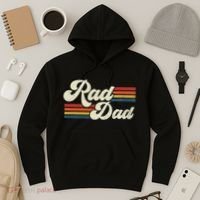 Rad Dad Retro Fathers Day Top Hoodie thumb 3