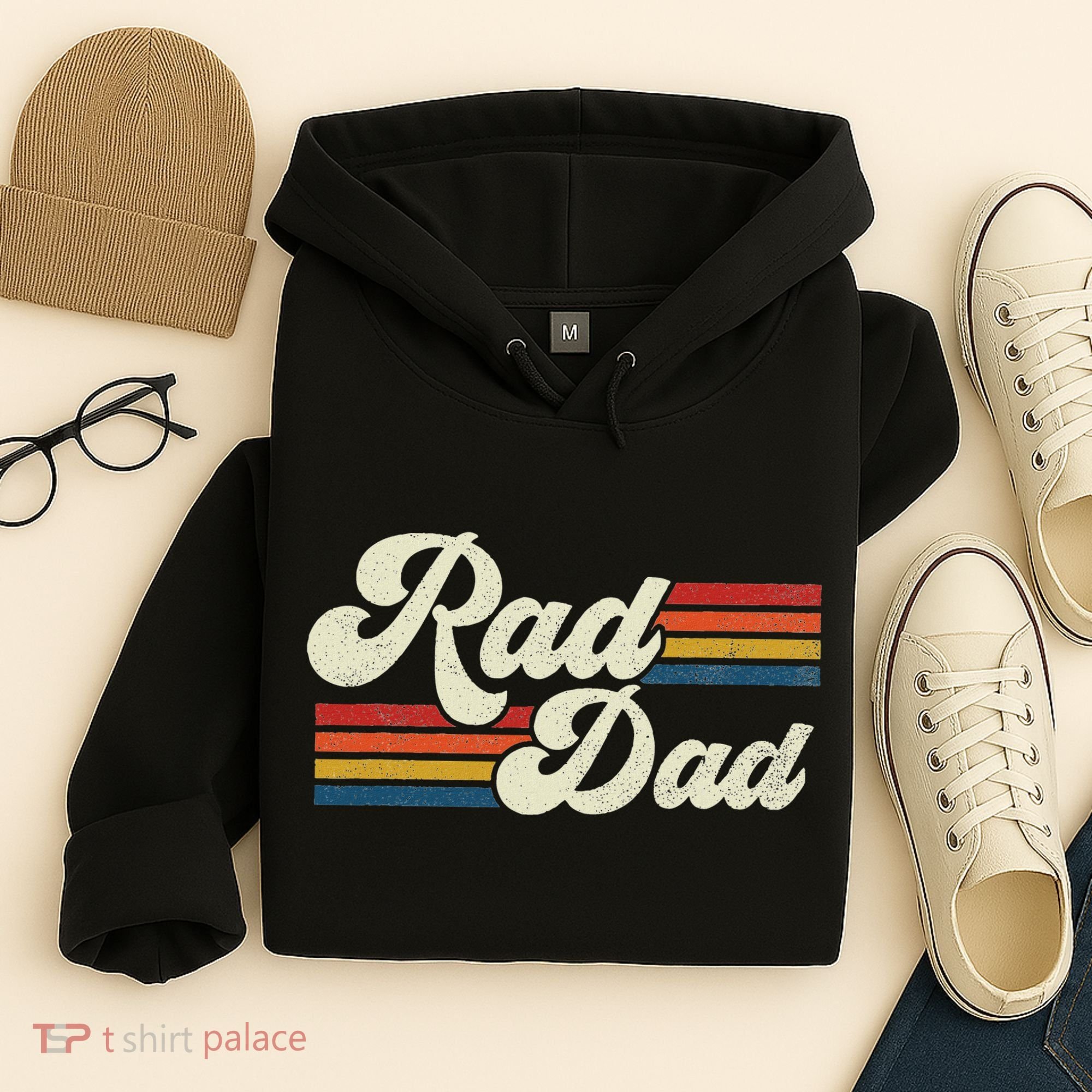 Rad Dad Retro Fathers Day Top Hoodie