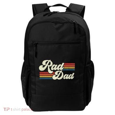 Rad Dad Retro Fathers Day Top Backpack