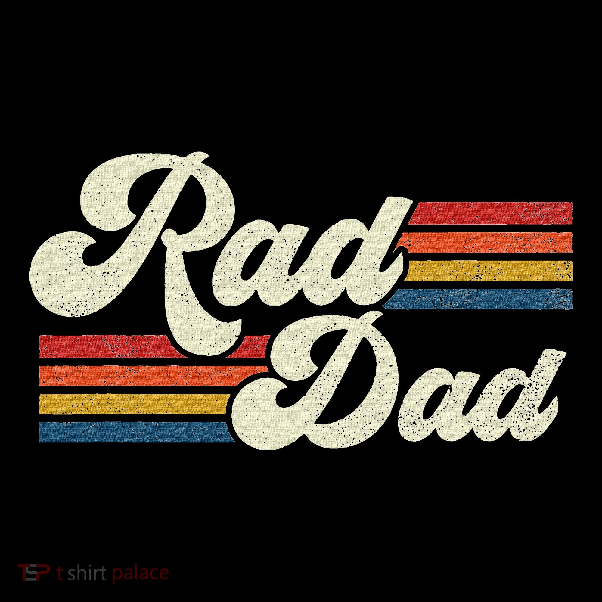 Rad Dad Retro Fathers Day Top Coaster