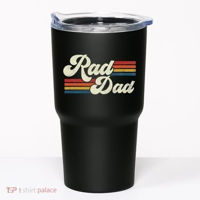 Rad Dad Retro Fathers Day Top Tumbler