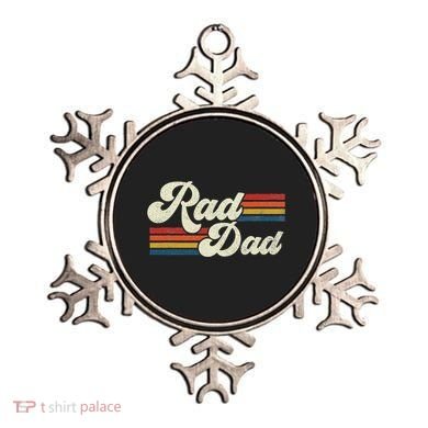 Rad Dad Retro Fathers Day Top Ornament