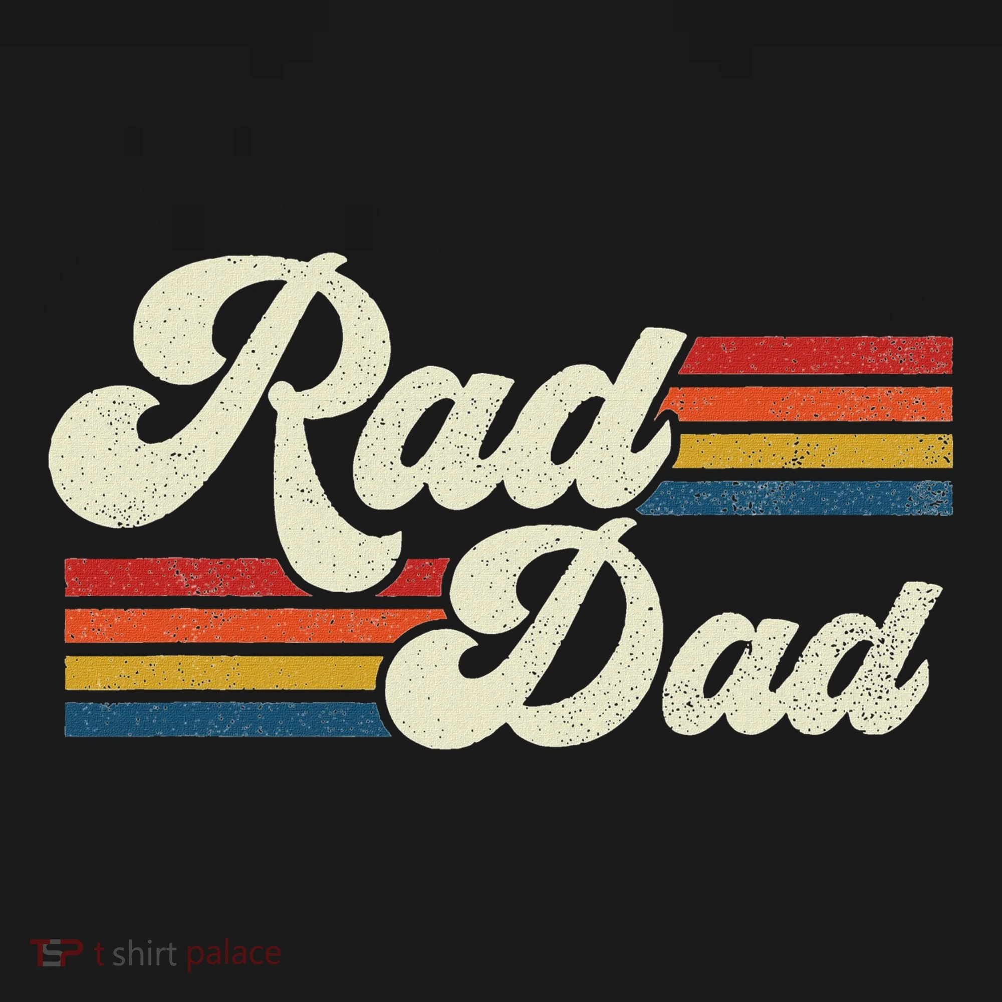 Rad Dad Retro Fathers Day Top Ornament