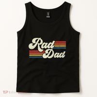 Rad Dad Retro Fathers Day Top Tank Top thumb 2