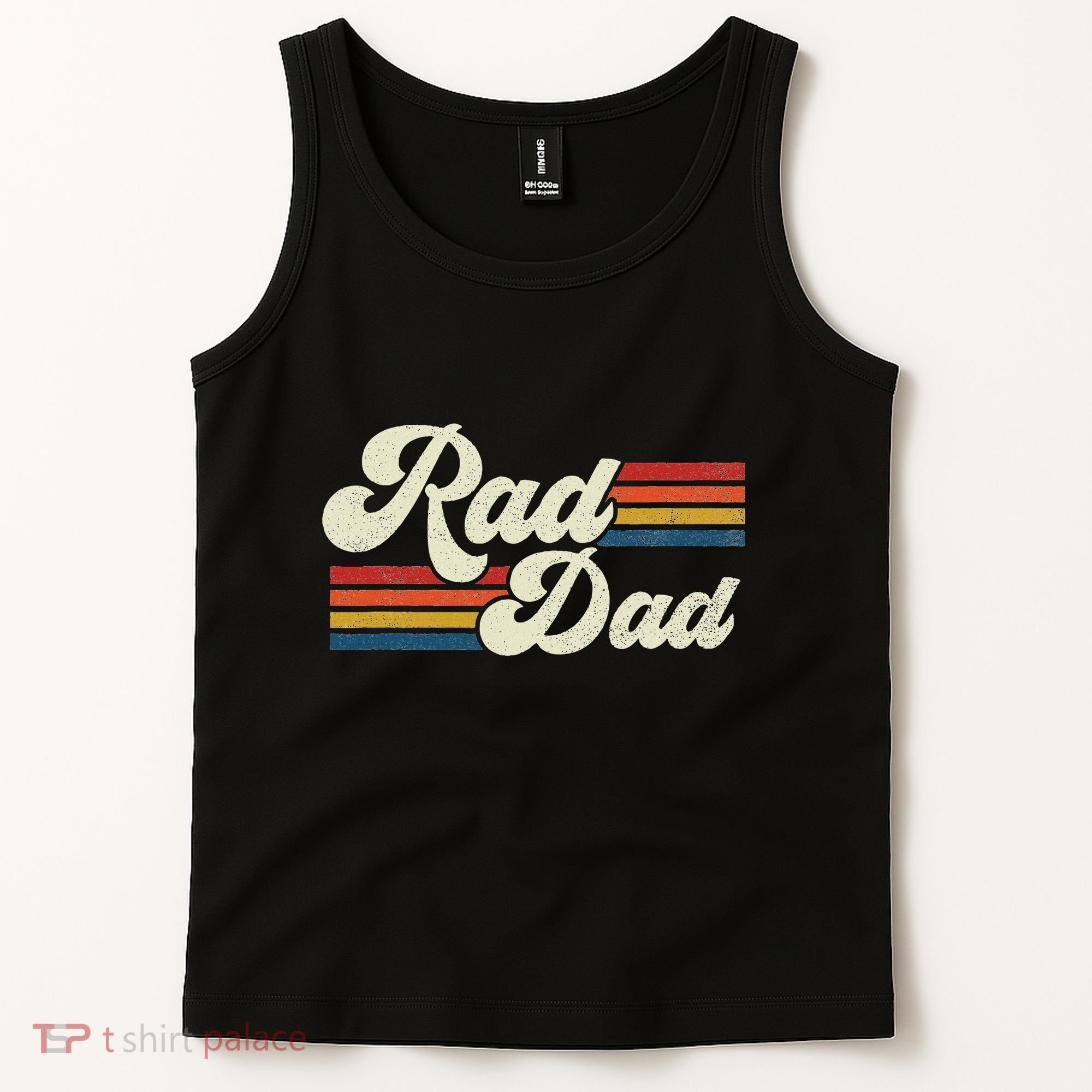 Rad Dad Retro Fathers Day Top Tank Top