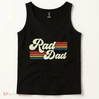 Rad Dad Retro Fathers Day Top Tank Top thumb 2