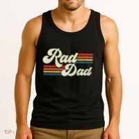 Rad Dad Retro Fathers Day Top Tank Top thumb 3