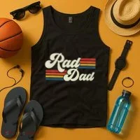 Rad Dad Retro Fathers Day Top Tank Top thumb 4