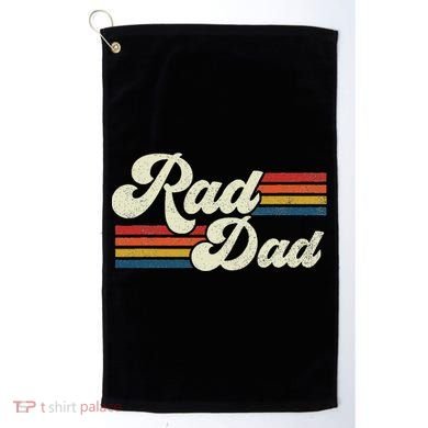 Rad Dad Retro Fathers Day Top Golf Towel