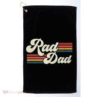 Rad Dad Retro Fathers Day Top Golf Towel thumb 0
