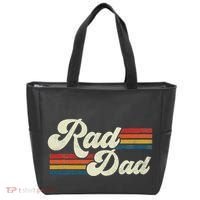 Rad Dad Retro Fathers Day Top Tote Bag thumb 0