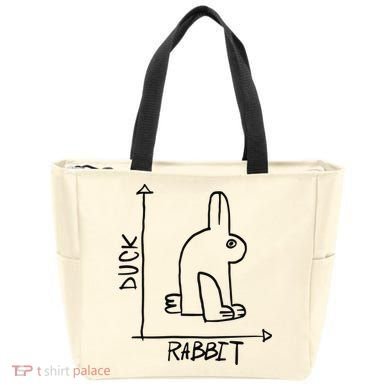 Rabbit Duck Tote Bag