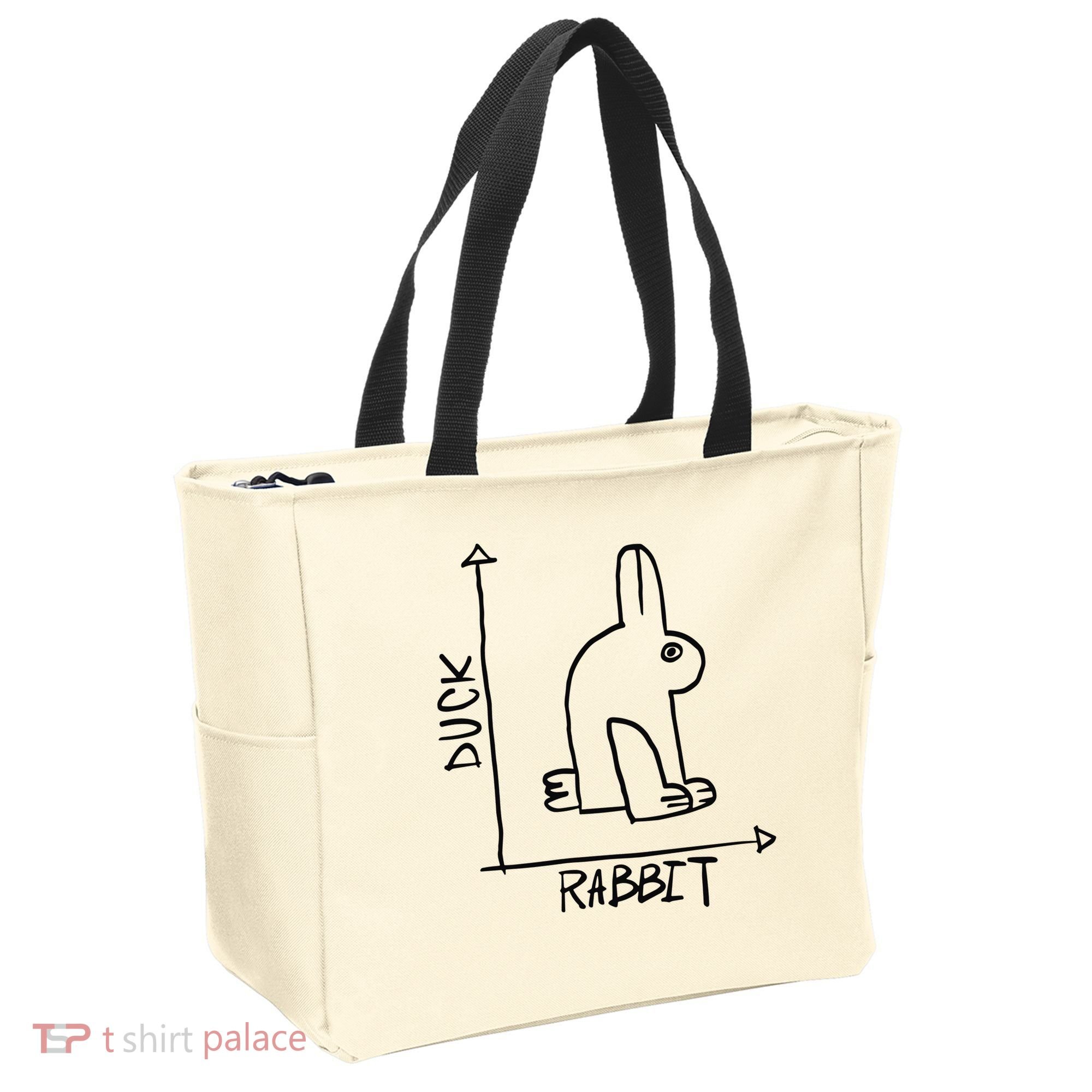 Rabbit Duck Tote Bag
