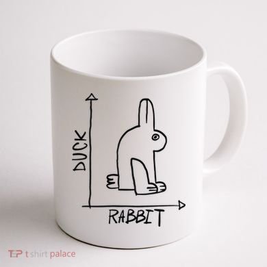 Rabbit Duck Coffee Mug back
