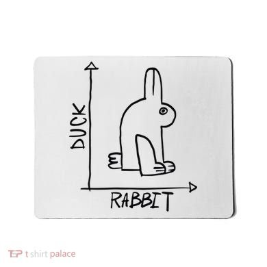 Rabbit Duck Mousepad