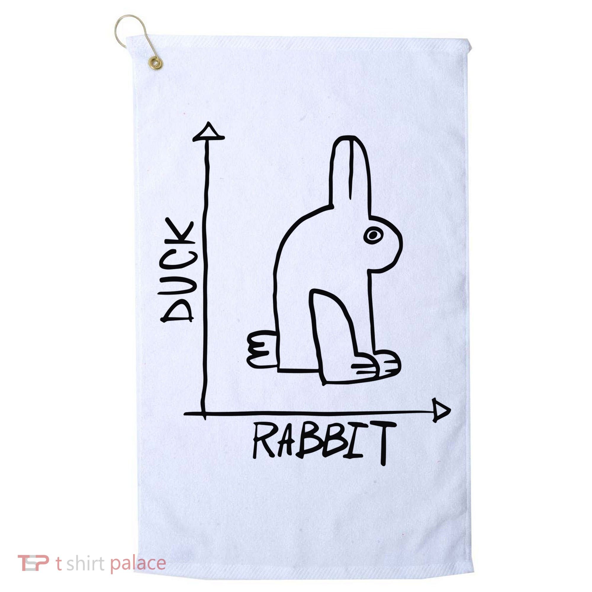Rabbit Duck Golf Towel