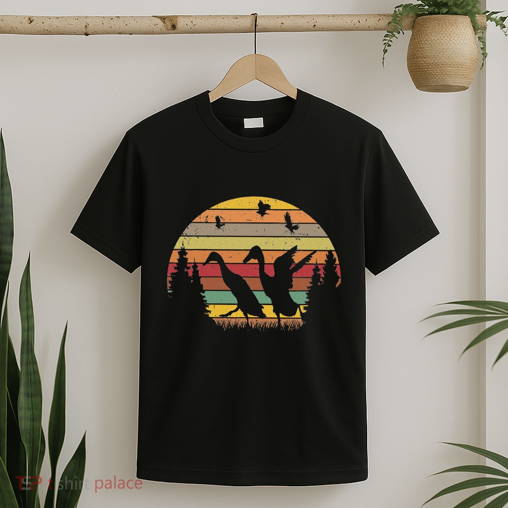 Running Duck Retro Runner Duck Vintage T-Shirt
