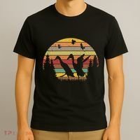 Running Duck Retro Runner Duck Vintage T-Shirt thumb 3