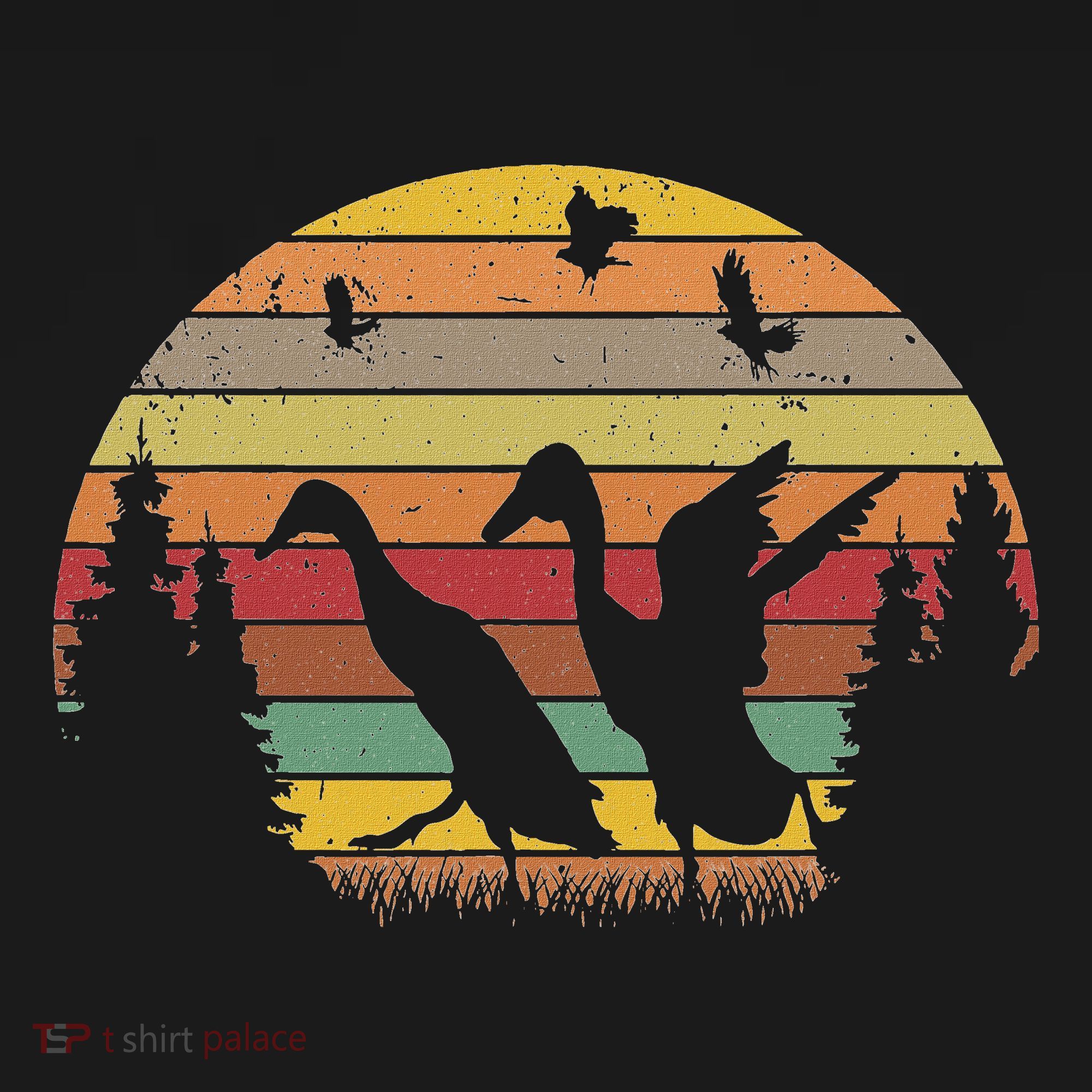 Running Duck Retro Runner Duck Vintage T-Shirt