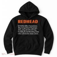 Redhead Definition RedHaired Woman Redhead Red Hair Hoodie thumb 0
