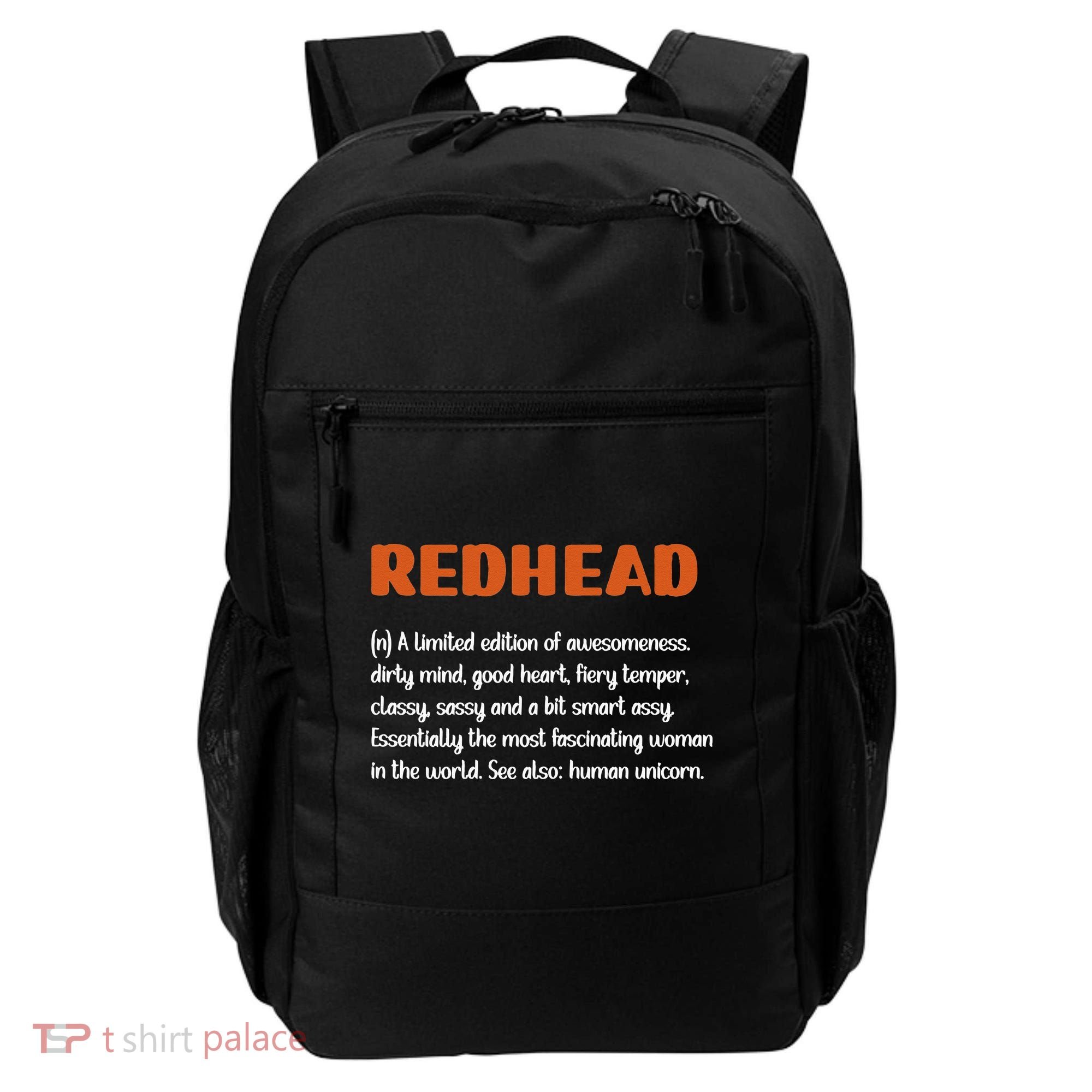 Redhead Definition RedHaired Woman Redhead Red Hair Backpack